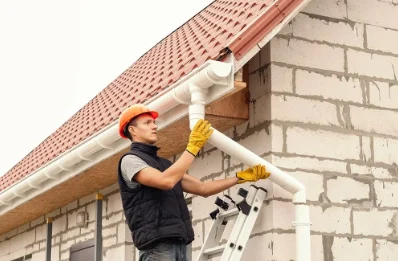 Pose et remplacement de gouttières à Villé